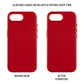 FIXED MagLeather for Apple iPhone 16e, red
