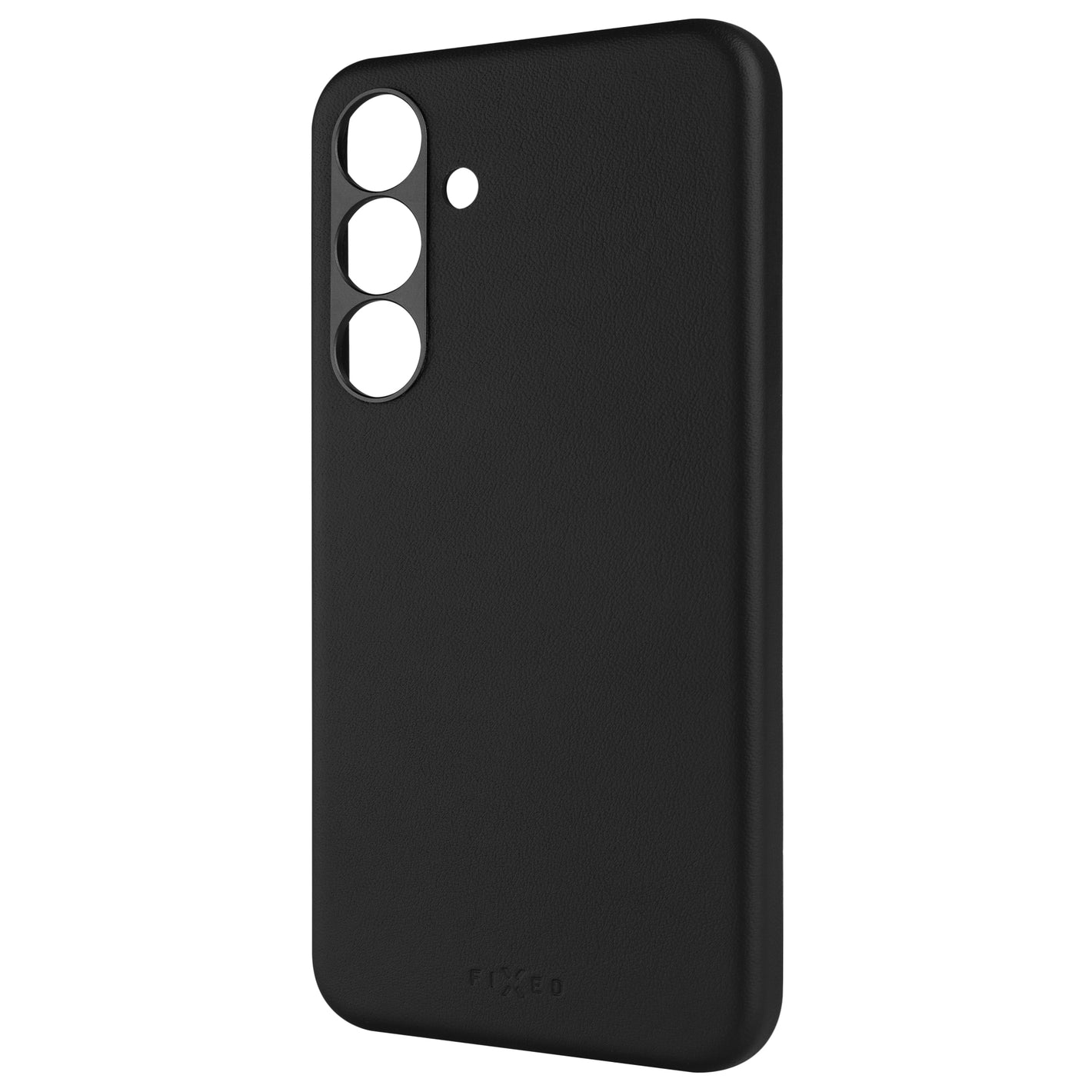 Kožený zadní kryt FIXED MagLeather s podporou MagSafe pro Samsung Galaxy S25+, černý