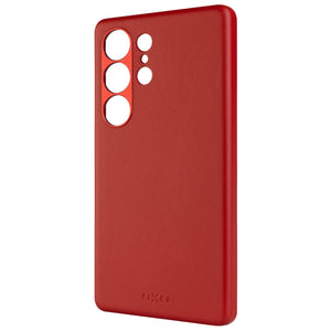 Kožený zadní kryt FIXED MagLeather s podporou MagSafe pro Samsung Galaxy S25 Ultra, červený