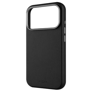 Kryt FIXED MagLeather pro Apple iPhone 17 Pro, z veganské kůže s podporou MagSafe, černý