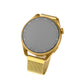 Síťovaný nerezový řemínek FIXED Mesh Strap s Quick Release 20mm pro smartwatch, zlatý