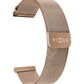 Síťovaný nerezový řemínek FIXED Mesh Strap s Quick Release 22mm pro smartwatch, růžové zlatý
