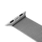 FIXED Mesh Pasek do Apple Watch 42/44/45 mm, srebrny