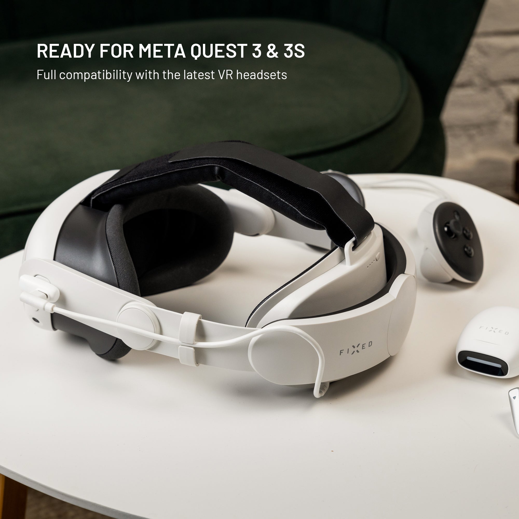 FIXED VR Power Headstrap for Meta Quest 3/3S, white
