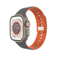 FIXED Silicone Magnetic Strap for Apple Watch 42/44/45/46/49mm, jasnoszary