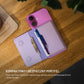 Portfel MagSafe FIXED MagWallet Fold, jasnofioletowy