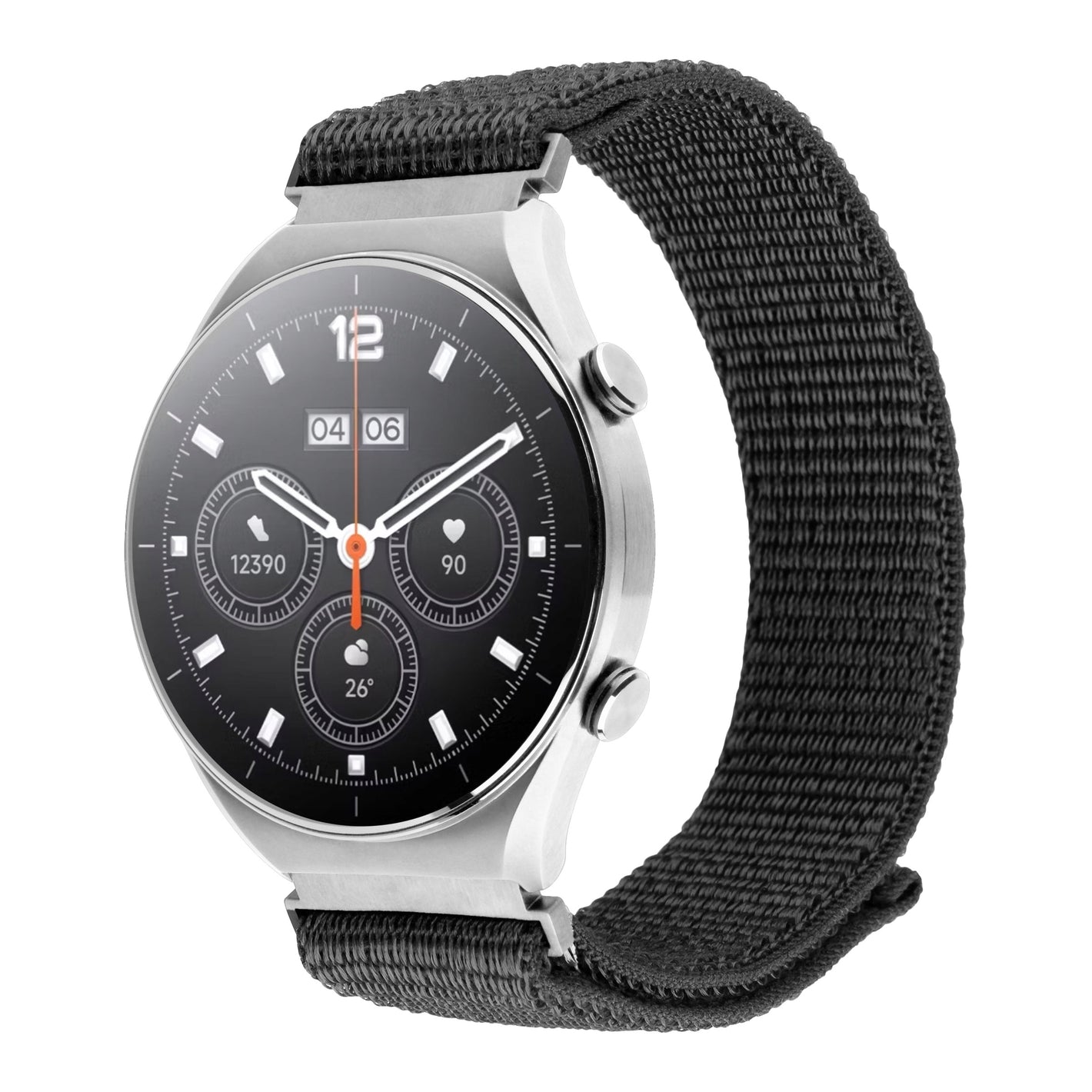 Nylonový řemínek FIXED Nylon Sporty Strap s Quick Release 18mm pro smartwatch, tmavě šedý