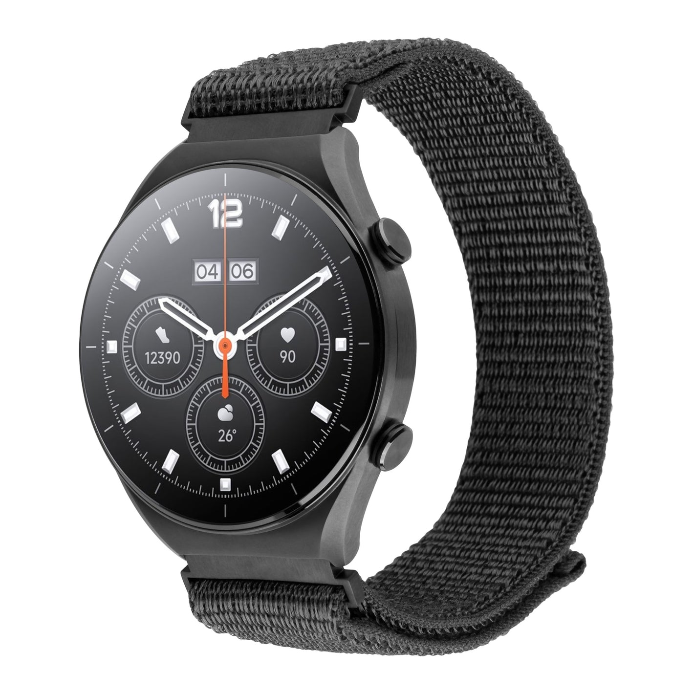 FIXED Nylon Sporty Strap z Quick Release 22 mm do smartwatcha, ciemnoszary