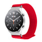 FIXED Nylon Nylonowy pasek sportowy z szybkozłączką 22 mm do smartwatcha, czerwony
