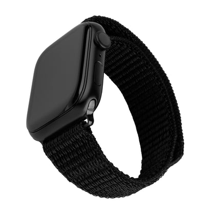 FIXED Nylon Sporty Strap do Apple Watch 42/44/45 mm, czarny
