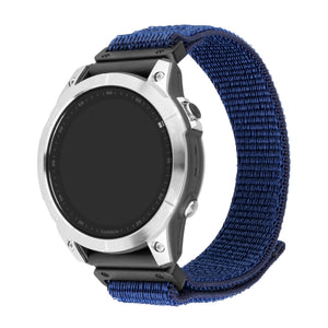 FIXED Nylon Nylonowy pasek Sporty Strap do Garmin QuickFit 22 mm, ciemnoniebieski