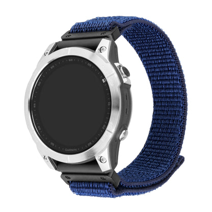 FIXED Nylon Nylonowy pasek Sporty Strap do Garmin QuickFit 22 mm, ciemnoniebieski