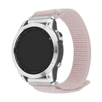 Nylonový řemínek FIXED Nylon Sporty Strap pro Garmin QuickFit 22mm, růžově zlatý