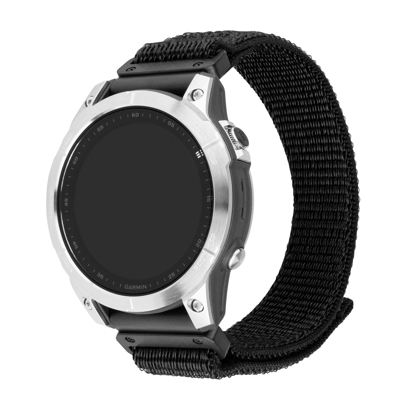 Nylonový řemínek FIXED Nylon Sporty Strap pro Garmin QuickFit 26mm, černý
