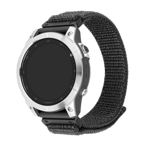 FIXED Nylon Nylonowy pasek Sporty Strap do Garmin QuickFit 26 mm, ciemnoszary