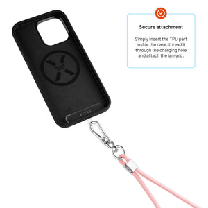 FIXED Universal-Lanyard für Mobiltelefone, rosa