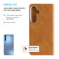 Puzdro typu kniha FIXED Opus pre Samsung Galaxy A15/A15 5G, hnedé