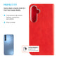 Puzdro typu kniha FIXED Opus pre Samsung Galaxy A15/A15 5G, červené