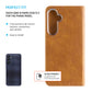 Puzdro typu kniha FIXED Opus pre Samsung Galaxy A25 5G, hnedé