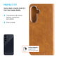 Puzdro typu kniha FIXED Opus pre Samsung Galaxy A55 5G, hnedé