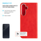 Puzdro typu kniha FIXED Opus pre Samsung Galaxy A55 5G, červené