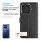 Etui z klapką FIXED Opus do Xiaomi 17T Pro, czarne