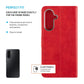 Pouzdro typu kniha FIXED Opus pro Samsung Galaxy A17 4G/5G, červené - FIXED
