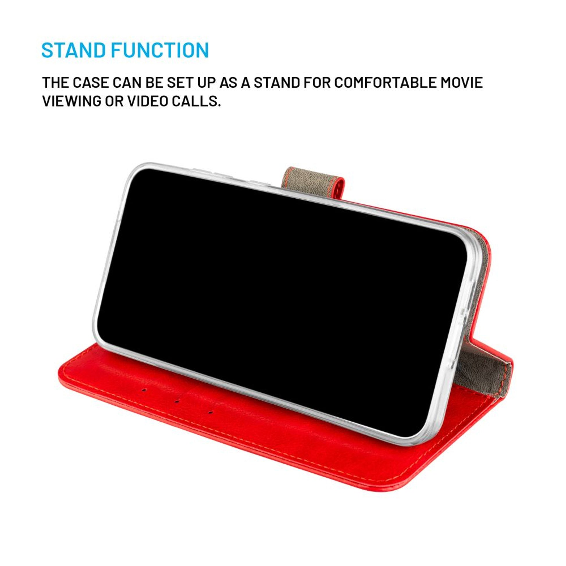 Pouzdro typu kniha FIXED Opus pro Samsung Galaxy A17 4G/5G, červené - FIXED