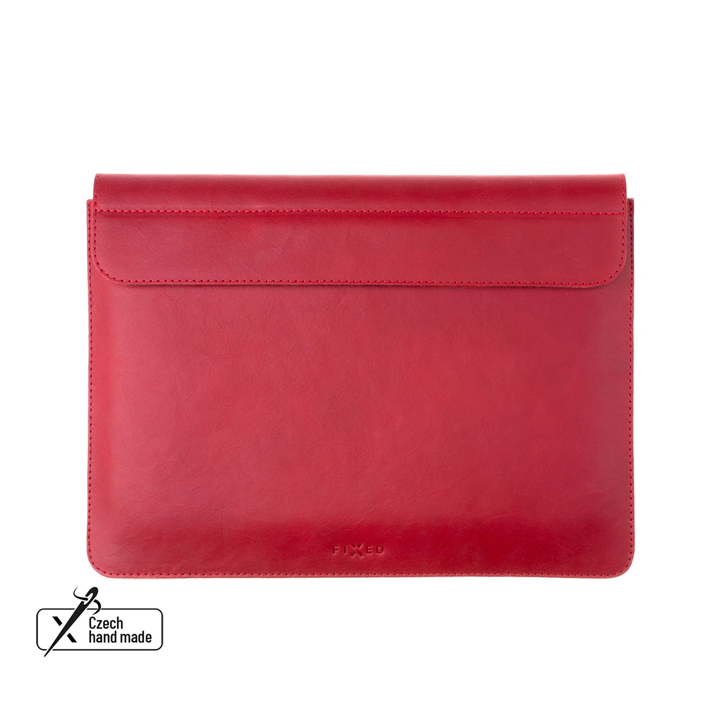 Kožené pouzdro FIXED Oxford pro Apple MacBook Air 15,3" (2023/2024/2025), červené