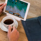 Kožené pouzdro FIXED Oxford pro všechny modely Apple iPad s úhlopříčkou displeje 12,9"-13", modré