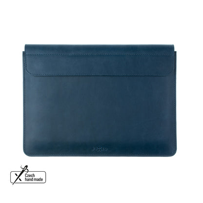 Kožené pouzdro FIXED Oxford pro Apple MacBook 12", modré