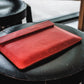 Kožené pouzdro FIXED Oxford pro Apple MacBook 12", červené