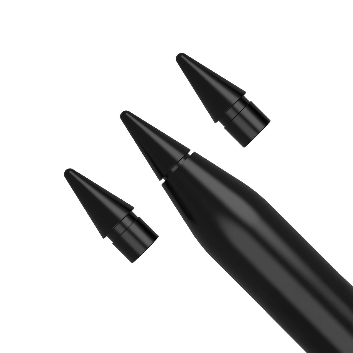 FIXED Ersatzspitzen für Apple Pencil, 3 Stück, schwarz