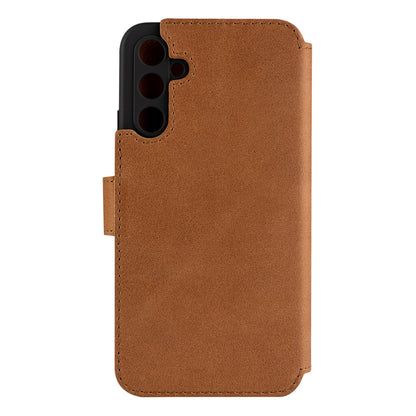 Kožené pouzdro typu kniha FIXED ProFit pro Samsung Galaxy A34 5G, hnědé