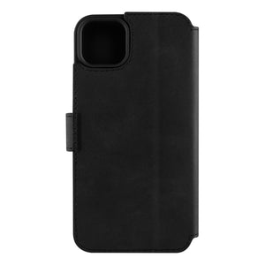 Kožené puzdro typu kniha FIXED ProFit pre Apple iPhone 15 Plus, čierne