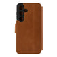 Kožené pouzdro typu kniha FIXED ProFit pro Samsung Galaxy S24, hnědé