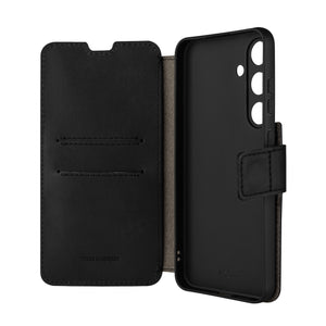 Kožené pouzdro typu kniha FIXED ProFit pro Samsung Galaxy S24+, černé