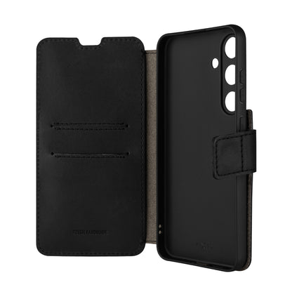 Kožené pouzdro typu kniha FIXED ProFit pro Samsung Galaxy S24+, černé