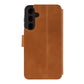 Kožené pouzdro typu kniha FIXED ProFit pro Samsung Galaxy A55 5G, hnědé