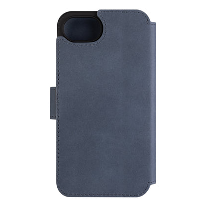 Kožené pouzdro typu kniha FIXED ProFit pro Apple iPhone 16e, modré