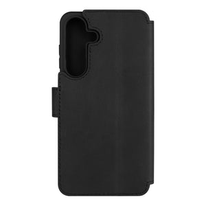Kožené pouzdro typu kniha FIXED ProFit pro Samsung Galaxy S25+, černé