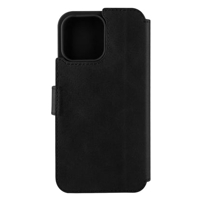 Kožené puzdro typu kniha FIXED ProFit pre Apple iPhone 14 Pro Max, čierne