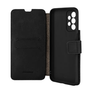 Kožené pouzdro typu kniha FIXED ProFit pro Samsung Galaxy A23, černé