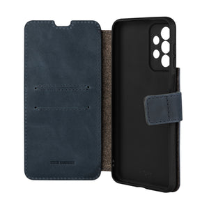 Kožené pouzdro typu kniha FIXED ProFit pro Samsung Galaxy A23, modré