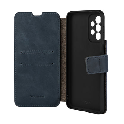 Kožené pouzdro typu kniha FIXED ProFit pro Samsung Galaxy A23, modré