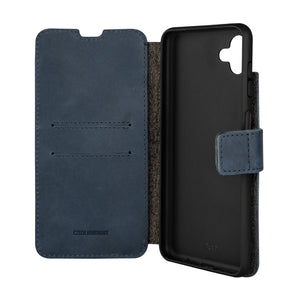 Kožené pouzdro typu kniha FIXED ProFit pro Samsung Galaxy M13 5G, modré