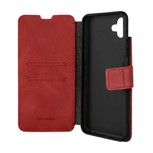 Kožené pouzdro typu kniha FIXED ProFit pro Samsung Galaxy M13 5G, červené