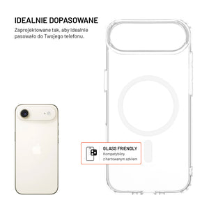 Zadní kryt FIXED MagPure s podporou MagSafe pro Apple iPhone Air, čirý