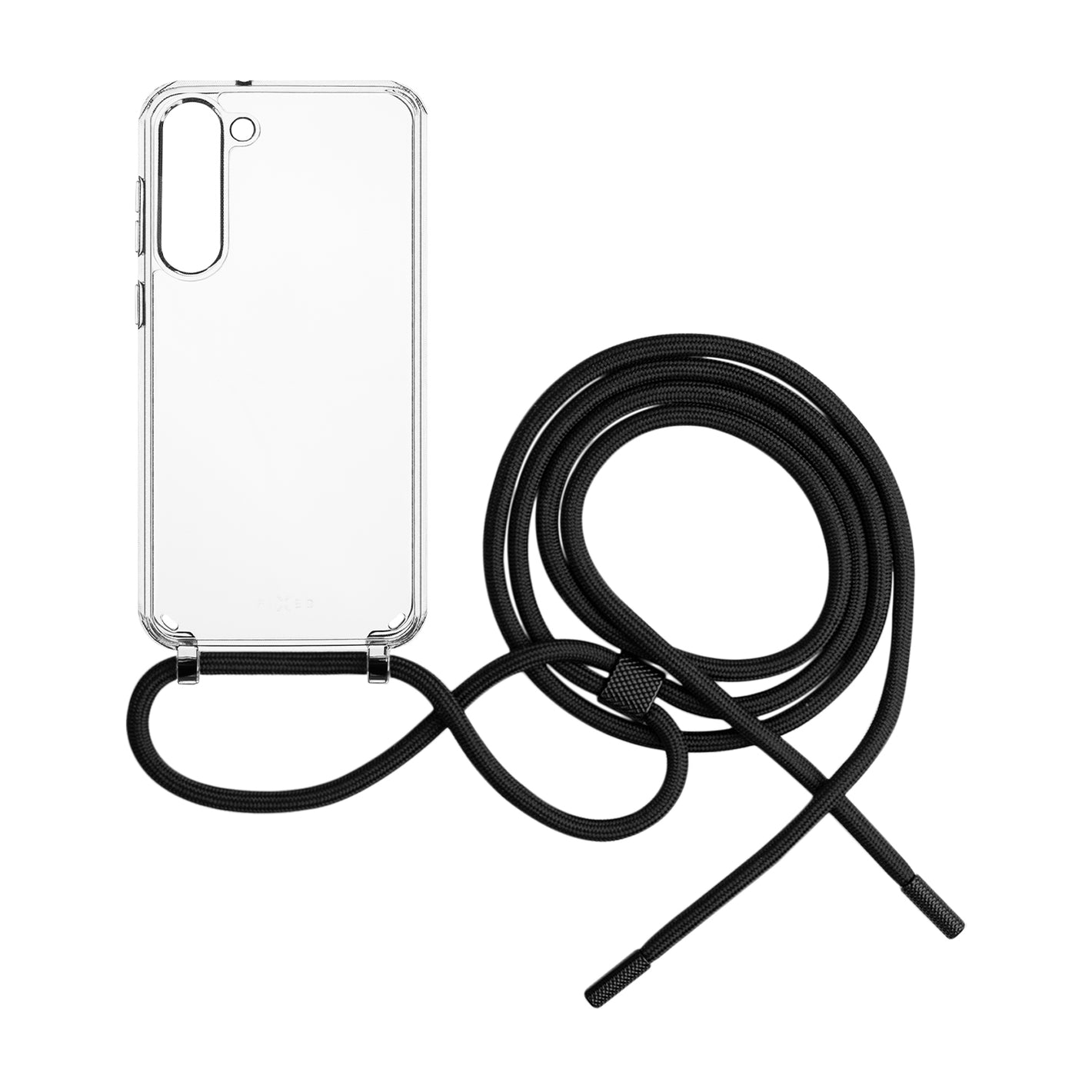 Púzdro FIXED Pure Neck s čiernou šnúrkou na krk pre Samsung Galaxy S23+