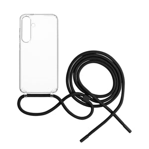 Púzdro FIXED Pure Neck s čiernou šnúrkou na krk pre Samsung Galaxy S24+